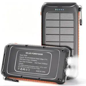 Solar Charger Power Bank 49800mAh, Portable Solar Phone Charger with 2 USB-A & USB-C Ports, 15W Fast Charging for iPhone, Samsung and More, Dual Flashlightfor Camping, Travel & Emergency Backup Solar Charger Power Bank 49800mAh, Portable Solar Phone Charger with 2 USB-A & USB-C Ports, 15W Fast Charging for iPhone, Samsung and More, Dual Flashlightfor Camping, Travel & Emergency Backup