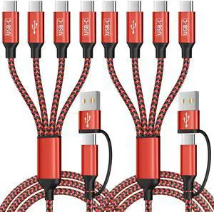 USB C Splitter Multi Charging Cable with 4 USB-C Ports for Multiple Devices USB C Splitter Multi Charging Cable with 4 USB-C Ports for Multiple Devices