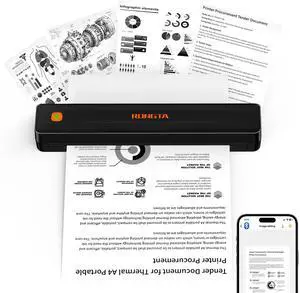 Thermal Portable Printers Wireless for Travel, Bluetooth Mobile Printer, Inkless Printer for School/Office/Home Use, Compatible with Android,iOS & Laptop (Black) Thermal Portable Printers Wireless for Travel, Bluetooth Mobile Printer, Inkless Printer for School/Office/Home Use, Compatible with Android,iOS & Laptop (Black)