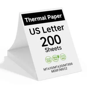 Portable Thermal Printer Paper of 200 sheets US Letter 8.5 x 11 Inch Portable Thermal Printer Paper of 200 sheets US Letter 8.5 x 11 Inch