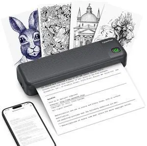Portable Printer for Travel,Inkless Wireless Thermal Printer Portable Printer for Travel,Inkless Wireless Thermal Printer