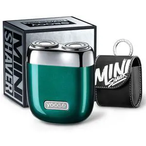 Mini Shaver, Portable Electric Razor for Men, Green Mini Shaver, Portable Electric Razor for Men, Green