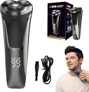 Snapbuy Electric Razor for Men, Snapbuy Electric Razor Pro of Father, 4D Floating Head Rotary Shaver,2026 New Electri c Shaver with LCD Display & Quiet Motor, IPX7 Waterproof (Black) Snapbuy Electric Razor for Men, Snapbuy Electric Razor Pro of Father, 4D Floating Head Rotary Shaver,2026 New Electri c Shaver with LCD Display & Quiet Motor, IPX7 Waterproof (Black)