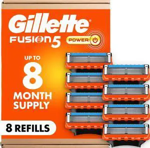 Fusion5 Power Razor Blade Refills for Men, 8 Count, with Precision Trimmer Fusion5 Power Razor Blade Refills for Men, 8 Count, with Precision Trimmer