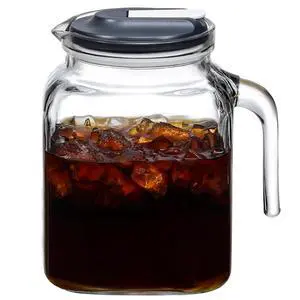 68 Oz Seal Pitcher With Lid and Spout, Large Iced Tea Pitcher for Fridge, Wide Mouth Glass Jar Container for Homemade Juice & Iced Tea, Iced Coffee, and Drinks 68 Oz Seal Pitcher With Lid and Spout, Large Iced Tea Pitcher for Fridge, Wide Mouth Glass Jar Container for Homemade Juice & Iced Tea, Iced Coffee, and Drinks