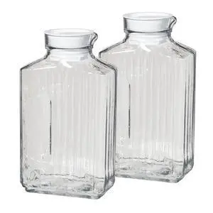 2 Quart Bistro Pitcher with Lid, Pack of Two 2 Quart Bistro Pitcher with Lid, Pack of Two