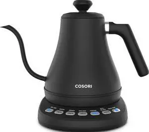 Gooseneck Electric Kettle with Temperature Control, 0.8L, Black Gooseneck Electric Kettle with Temperature Control, 0.8L, Black