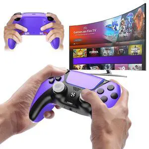 Upgraded for Luna Controller with Back Paddles,Turbo,Wireless Fire TV Game Controllers for PC,GeForce NOW,Firestick,Replacement for Luna Gamepad with ALPS Joystick,No Drift Stick,Purple Upgraded for Luna Controller with Back Paddles,Turbo,Wireless Fire TV Game Controllers for PC,GeForce NOW,Firestick,Replacement for Luna Gamepad with ALPS Joystick,No Drift Stick,Purple