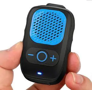 Wearable Bluetooth Speakers, Clip On Wireless Jobsite Speaker - Blue Wearable Bluetooth Speakers, Clip On Wireless Jobsite Speaker - Blue