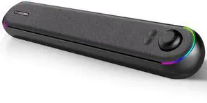 Desktop Computer Speakers, Stereo Soundbar, Bluetooth 5.3, USB/USB-C Power and Audio Transmission, Plug-and-Play, Compatible with PC, Mac, Laptops, Monitors, RGB Lighting, Wired Gaming Speakers Desktop Computer Speakers, Stereo Soundbar, Bluetooth 5.3, USB/USB-C Power and Audio Transmission, Plug-and-Play, Compatible with PC, Mac, Laptops, Monitors, RGB Lighting, Wired Gaming Speakers