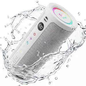 Roar 3 Portable Bluetooth Speaker,20W Powerful Sound with Deep Bass,IPX6 Waterproof,24H Playtime,Bluetooth 5.4,RGB Lights,Wireless TWS Pairing (White) Roar 3 Portable Bluetooth Speaker,20W Powerful Sound with Deep Bass,IPX6 Waterproof,24H Playtime,Bluetooth 5.4,RGB Lights,Wireless TWS Pairing (White)