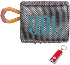 Go 3 - Portable Bluetooth Speaker, Built-in Battery, Waterproof and Dustproof, Bonus Keychain LED Included - Gray Go 3 - Portable Bluetooth Speaker, Built-in Battery, Waterproof and Dustproof, Bonus Keychain LED Included - Gray