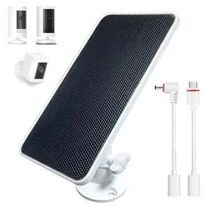 Solar Panel Charger for Ring Spotlight/Stick Up Battery Cam, 1 Pack Solar Panel Charger for Ring Spotlight/Stick Up Battery Cam, 1 Pack