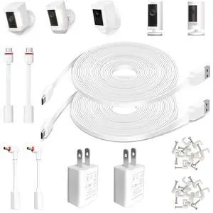 26FT Power Cord & Adapter for Ring Stick Up Camera, 2 Pack 26FT Power Cord & Adapter for Ring Stick Up Camera, 2 Pack