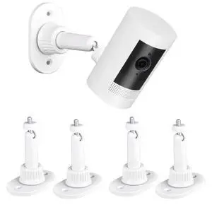 4 Pack Adhesive Wall Mount Compatible with Ring Stick Up CamOutdoor Cam Plus and Indoor Cam(1st Gen) Camera,360 Degree Adjustable Mounting Bracket 4 Pack Adhesive Wall Mount Compatible with Ring Stick Up CamOutdoor Cam Plus and Indoor Cam(1st Gen) Camera,360 Degree Adjustable Mounting Bracket