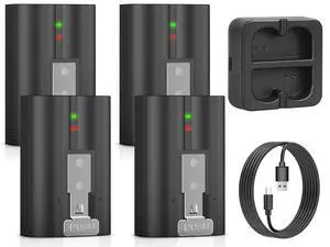 4-Pack 6040mAh Replacement Ring Battery with Charger Station for Ring-Video Doorbell 2/3/4/Plus/Pro, Spotlight Camera & Stick Up Cam Indooor & Outdoor (4-Pack) 4-Pack 6040mAh Replacement Ring Battery with Charger Station for Ring-Video Doorbell 2/3/4/Plus/Pro, Spotlight Camera & Stick Up Cam Indooor & Outdoor (4-Pack)