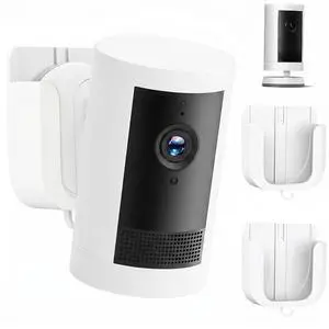 No Drill Ring Wall Mount for Ring Outdoor Cam Plus, Adhesive Indoor Camera Mount Bracket for Ring Camera, Easy Installation with Strong Tape or Screws, 2Pack (White) No Drill Ring Wall Mount for Ring Outdoor Cam Plus, Adhesive Indoor Camera Mount Bracket for Ring Camera, Easy Installation with Strong Tape or Screws, 2Pack (White)