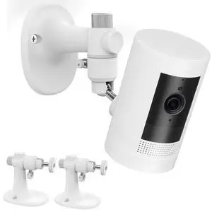 2Pack Wall Mount Bracket for Ring Stick Up Cam & Ring Outdoor Cam Plus, Adjustable Durable Mount Stand Also fit for eufy Arlo Simpllisafe Cam, Drill or No Drill Two Ways Installation Strong Adhesive 2Pack Wall Mount Bracket for Ring Stick Up Cam & Ring Outdoor Cam Plus, Adjustable Durable Mount Stand Also fit for eufy Arlo Simpllisafe Cam, Drill or No Drill Two Ways Installation Strong Adhesive