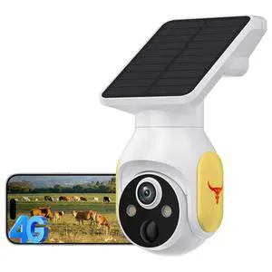 4G LTE Cellular Security Camera Wireless Outdoor, No Wi-Fi Solar Powered Camera, 360° Live View, Color Night Vision, Built-in SIM Card, PIR Motion Sensor, Two-Way Talk 4G LTE Cellular Security Camera Wireless Outdoor, No Wi-Fi Solar Powered Camera, 360° Live View, Color Night Vision, Built-in SIM Card, PIR Motion Sensor, Two-Way Talk