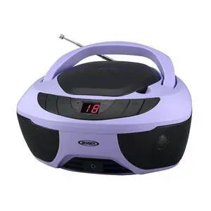 CD-475 Classic Boom Box Portable CD Player - Home Audio Radio AM-FM, Stereo Speakers Aux Line-in, Headphone Jack - Purple - Limited Edition Color CD-475 Classic Boom Box Portable CD Player - Home Audio Radio AM-FM, Stereo Speakers Aux Line-in, Headphone Jack - Purple - Limited Edition Color