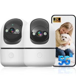 Indoor Camera 5G&2.4G WiFi Cameras for Home Security Instant 911 Alert, 360° Pan/Tilt Baby Monitor/Dog/Pet Camera AI Motion Detection Night Vision, Speaker, US Cloud Storage (2-Pack) Indoor Camera 5G&2.4G WiFi Cameras for Home Security Instant 911 Alert, 360° Pan/Tilt Baby Monitor/Dog/Pet Camera AI Motion Detection Night Vision, Speaker, US Cloud Storage (2-Pack)