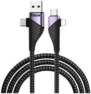 4 in 1 Charging Cable (USB-C, L, USB), TR62 Model for Smartphone, Tablet, Personal Computer, Camera, 4 in 1 Charging Cable (USB-C, L, USB), TR62 Model for Smartphone, Tablet, Personal Computer, Camera,