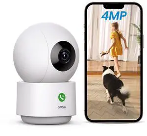 4MP Indoor Security Camera - Baby & Pet Monitoring with 5/2.4 GHz WiFi 4MP Indoor Security Camera - Baby & Pet Monitoring with 5/2.4 GHz WiFi