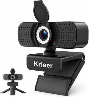 1080P Webcam with Microphone, USB Camera for PC and Laptop, Privacy Cover 1080P Webcam with Microphone, USB Camera for PC and Laptop, Privacy Cover