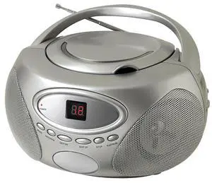 HX-333CD CD Boombox with Radio (Silver) HX-333CD CD Boombox with Radio (Silver)
