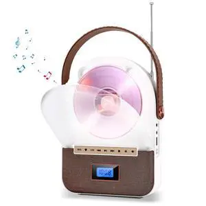 Portable CD Player with Bluetooth Transmit & Receive, Desktop CD Player Boombox with FM Radio, USB/AUX Playback HiFi Stereo Speakers, Great Gift for Kids, Seniors, Family for Home/Travel/Outdoor Portable CD Player with Bluetooth Transmit & Receive, Desktop CD Player Boombox with FM Radio, USB/AUX Playback HiFi Stereo Speakers, Great Gift for Kids, Seniors, Family for Home/Travel/Outdoor