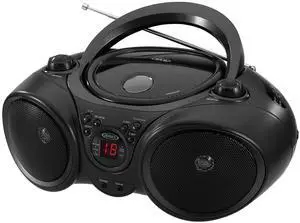CD-490-BK Portable Compact Disc Player with AM/FM Stereo Radio CD-490-BK Portable Compact Disc Player with AM/FM Stereo Radio