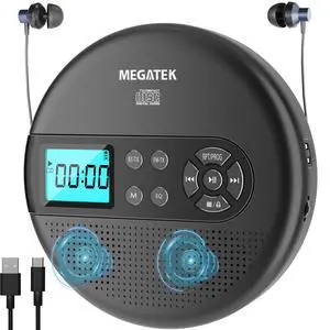Portable CD Player with Bluetooth RX/TX, FM Transmitter & USB Portable CD Player with Bluetooth RX/TX, FM Transmitter & USB