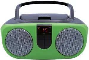 SRCD243 Portable CD Player with AM/FM Radio, Boombox(Green) SRCD243 Portable CD Player with AM/FM Radio, Boombox(Green)