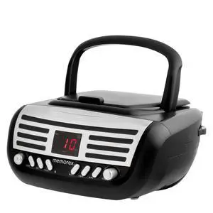 AM/FM Top Loading CD Player | Portable Stereo with Programmable Memory | Auxiliary Input and LED Display (Black, Retro CD Boombox) AM/FM Top Loading CD Player | Portable Stereo with Programmable Memory | Auxiliary Input and LED Display (Black, Retro CD Boombox)