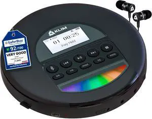 Nomad - New 2023 - Portable CD Player Walkman with Long-Lasting Battery - with Headphones - Radio FM - Compatible MP3 CD Player Portable - TF Card Radio FM AM Bluetooth - Ideal for Cars - Black Nomad - New 2023 - Portable CD Player Walkman with Long-Lasting Battery - with Headphones - Radio FM - Compatible MP3 CD Player Portable - TF Card Radio FM AM Bluetooth - Ideal for Cars - Black