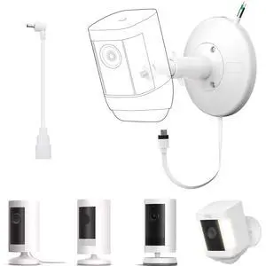 Hardwired Kit for Ring Cams (Outdoor Cam Plus, Spotlight Cam Pro/Plus,Stick Up Cam), IP67 Waterproof Design for Outdoor or Indoor Use,White-1Pack Hardwired Kit for Ring Cams (Outdoor Cam Plus, Spotlight Cam Pro/Plus,Stick Up Cam), IP67 Waterproof Design for Outdoor or Indoor Use,White-1Pack