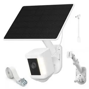 6W Solar Panel with Camera Mount for Ring Spotlight Cam Plus/Pro (Battery), Ring Stick Up Cam & Outdoor Cam Plus (Battery), 2-in-1 Solar Charger Wall Mount for Outdoor Security Cameras 6W Solar Panel with Camera Mount for Ring Spotlight Cam Plus/Pro (Battery), Ring Stick Up Cam & Outdoor Cam Plus (Battery), 2-in-1 Solar Charger Wall Mount for Outdoor Security Cameras