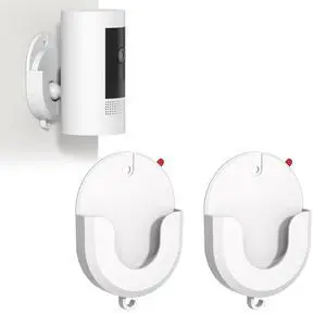 No Drill Ring Camera Mount, 2 Pack Adhesive Ring Camera Wall Mount Compatible with Ring Indoor Cam 1st & 2nd Gen, Ring Stick Up Cam, Blink Mini 2, Blink Outdoor 3/4/XT2, Wyze Cam ABS Bracket,White No Drill Ring Camera Mount, 2 Pack Adhesive Ring Camera Wall Mount Compatible with Ring Indoor Cam 1st & 2nd Gen, Ring Stick Up Cam, Blink Mini 2, Blink Outdoor 3/4/XT2, Wyze Cam ABS Bracket,White