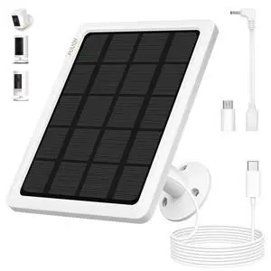 4W Solar Panel for Ring Cameras with 10FT Cable and 360° Mount 4W Solar Panel for Ring Cameras with 10FT Cable and 360° Mount