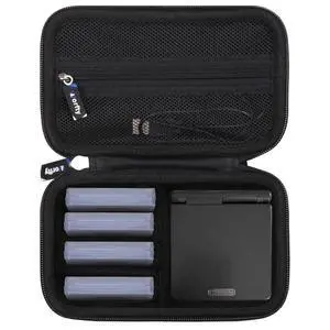 Case for Nintendo GameBoy Advance SP GBA SP Console, Travel Carrying Storage Bag for GBA SP - Holds Charger and 4 Games (Black) Case for Nintendo GameBoy Advance SP GBA SP Console, Travel Carrying Storage Bag for GBA SP - Holds Charger and 4 Games (Black)