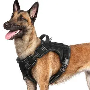 Tactical Dog Harness for Large Dogs, No Pull Service Pet Vest Tactical Dog Harness for Large Dogs, No Pull Service Pet Vest