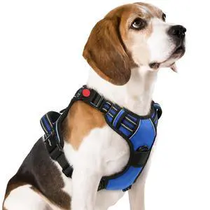 Dog Harness Medium Sized, Updated Easy On & Off with 3 Buckles Dog Harness Medium Sized, Updated Easy On & Off with 3 Buckles