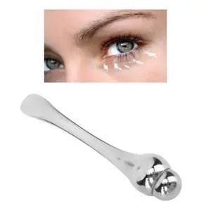 Eye Cream Applicator Tool,Metal Eye Cream Applicator Roller Wand Stick, Silver Zinc Alloy Eye Cream Spatula Scraping Massage Tool for Reducing Puffiness Wrinkle Dark Circles Eye Cream Applicator Tool,Metal Eye Cream Applicator Roller Wand Stick, Silver Zinc Alloy Eye Cream Spatula Scraping Massage Tool for Reducing Puffiness Wrinkle Dark Circles