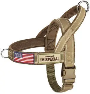 No Pull Dog Harness with Large Handle,Comfortable,M,Brown No Pull Dog Harness with Large Handle,Comfortable,M,Brown