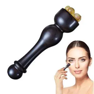 Eye Cream Massage Sticks,Sandalwood Eye Face Roller Massager,Eyes Fatigue Relief Massage Stick for Reducing Puffiness Bags Muscle Ache, 2.9 Inches Eye Cream Massage Sticks,Sandalwood Eye Face Roller Massager,Eyes Fatigue Relief Massage Stick for Reducing Puffiness Bags Muscle Ache, 2.9 Inches