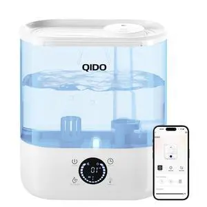 Humidifiers for Bedroom, 5L Top Fill for Large Room, 36H Runtime, 28 dB Quiet Cool Mist Air Humidifier for Baby Nursery, Plants, Indoor, APP/7-color Nightlight,Easy to Clean & Fill,Light White Humidifiers for Bedroom, 5L Top Fill for Large Room, 36H Runtime, 28 dB Quiet Cool Mist Air Humidifier for Baby Nursery, Plants, Indoor, APP/7-color Nightlight,Easy to Clean & Fill,Light White