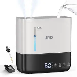 Humidifiers for Bedroom, Ultrasonic Humidifier 4L for Large Room, Cool Mist Top-Fill, 40H Run, 12H Timer, 360° Nozzle, Aroma Diffuser, 7-Color Night Light for Home, Office, Baby-White Humidifiers for Bedroom, Ultrasonic Humidifier 4L for Large Room, Cool Mist Top-Fill, 40H Run, 12H Timer, 360° Nozzle, Aroma Diffuser, 7-Color Night Light for Home, Office, Baby-White