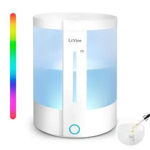 Top Fill Humidifiers for Bedroom, 8-Colorful Lights, 2.5L Tank, Easy Fill&Clean, Ultra-Quiet Cool Mist with Essential Oil Diffuser, Touch Buttons, 3 Mist Modes, Auto Off, for Office, Home,16H. Top Fill Humidifiers for Bedroom, 8-Colorful Lights, 2.5L Tank, Easy Fill&Clean, Ultra-Quiet Cool Mist with Essential Oil Diffuser, Touch Buttons, 3 Mist Modes, Auto Off, for Office, Home,16H.