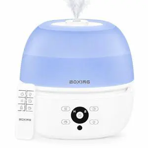 3L Top Fill Humidifier for Bedroom, 20dB Whisper-Quiet Ultrasonic Cool Mist, Remote Control, 30H Runtime, Timer, Night Light, Essential Oil Tray for Baby Room, Plants and Home 3L Top Fill Humidifier for Bedroom, 20dB Whisper-Quiet Ultrasonic Cool Mist, Remote Control, 30H Runtime, Timer, Night Light, Essential Oil Tray for Baby Room, Plants and Home