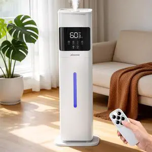 Humidifier Large Room, 2.1Gal/8L Cool Mist Humidifiers for Bedroom 500 sq ft, Humidifiers for Home with Essential Oil Diffuser, Top Fill Quiet Humidifier for Baby Nursery Office Plants, White Humidifier Large Room, 2.1Gal/8L Cool Mist Humidifiers for Bedroom 500 sq ft, Humidifiers for Home with Essential Oil Diffuser, Top Fill Quiet Humidifier for Baby Nursery Office Plants, White
